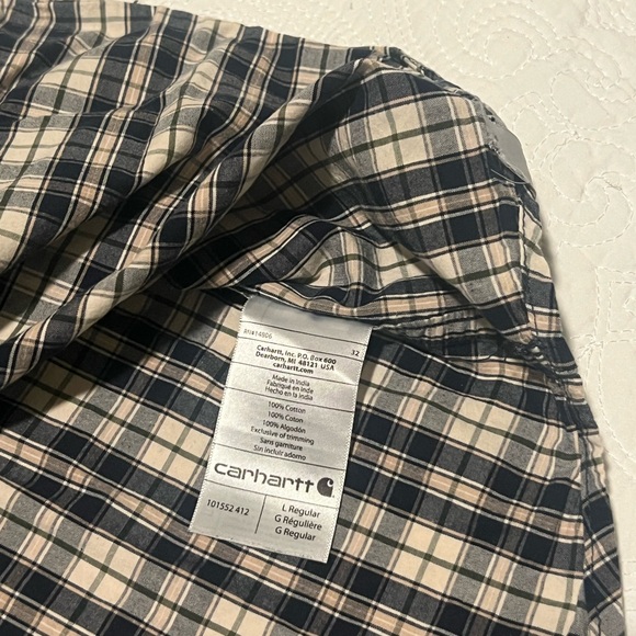 Carhartt Men's Checkered Button Down Shirt - Picture 5 of 6